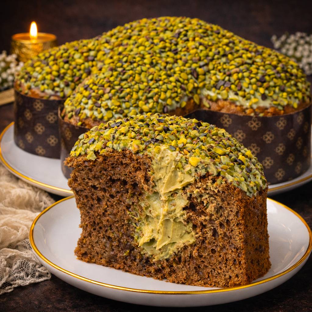 Image of Colomba cioccolato e pistacchio artigianale Ciokopistacchio