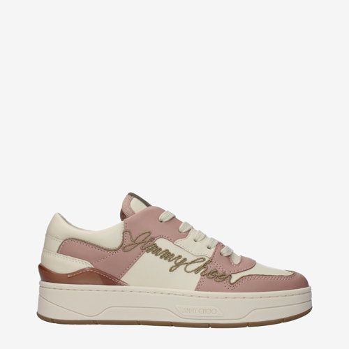 Jimmy Choo Sneakers Women Leather Pink/Khaki