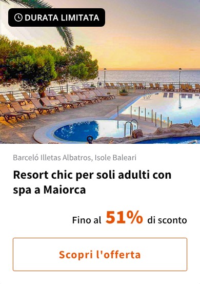 Resort chic per soli adulti con spa a Maiorca