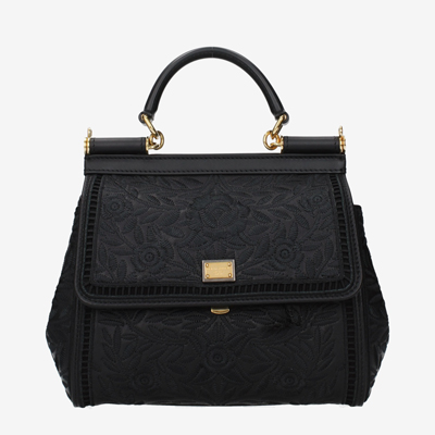 Dolce&Gabbana Handbags Women Leather Black