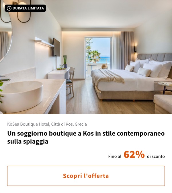 Un soggiorno boutique a Kos in stile contemporaneo sulla spiaggia