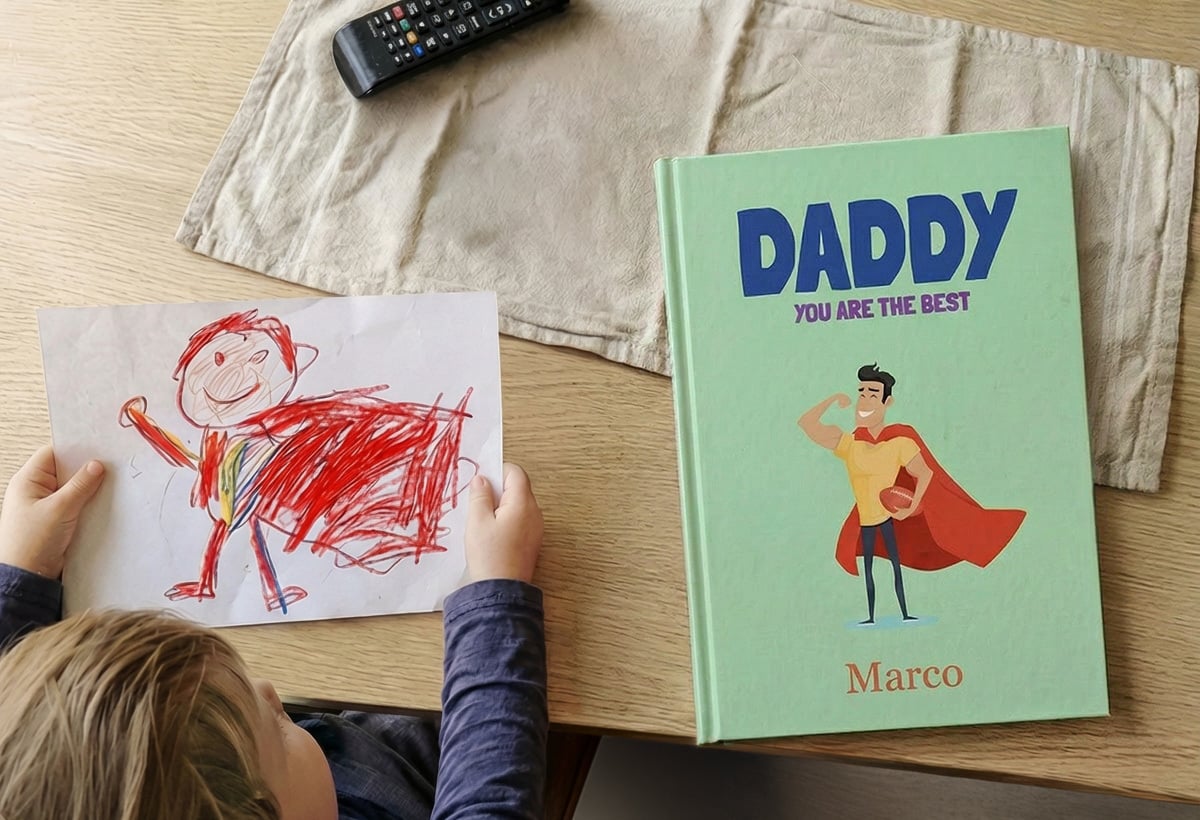 Immagina l’emozione del papà dei tuoi figli davanti al suo FotoLibro