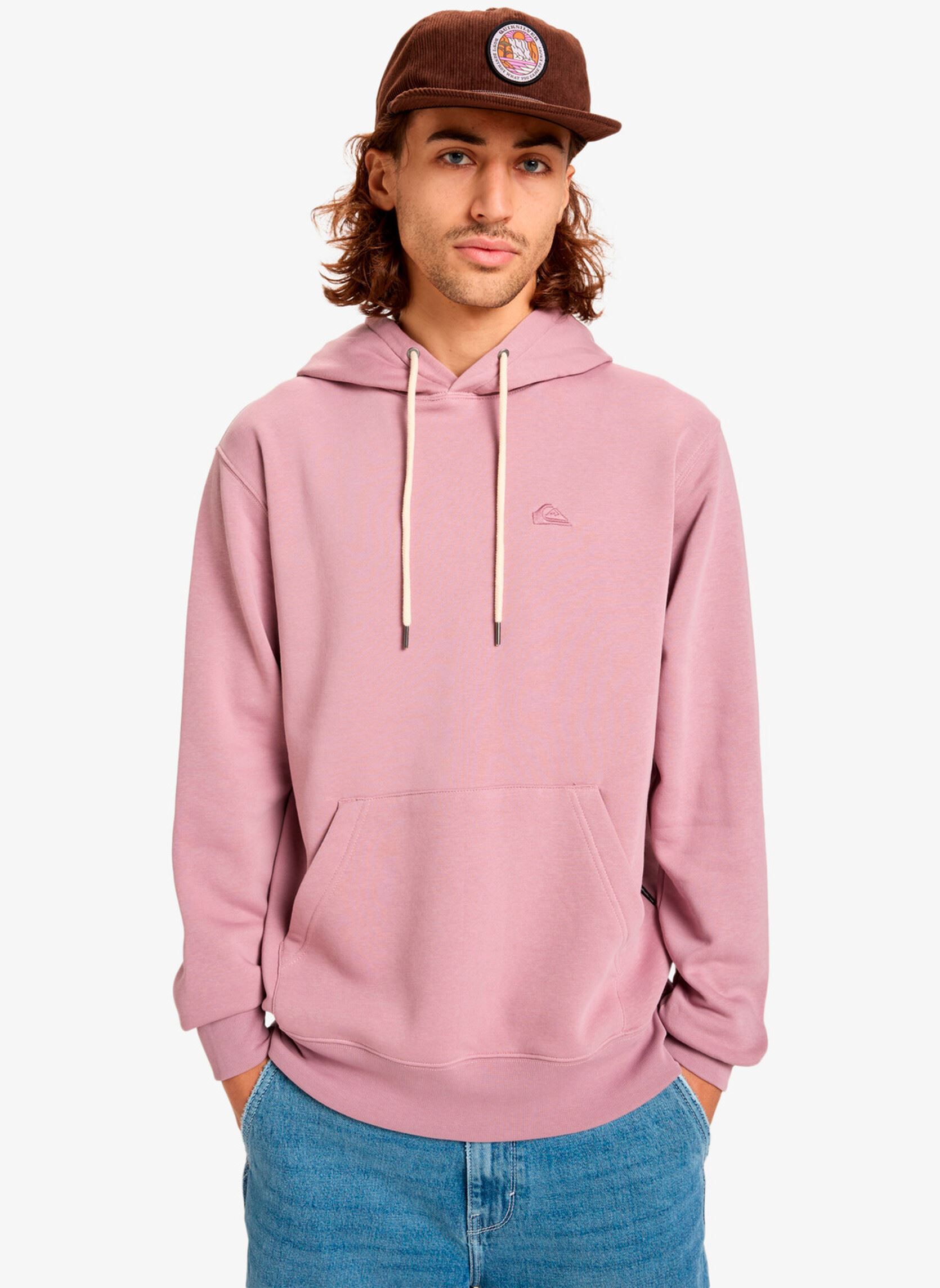 Quiksilver Sweats &agrave; capuche Sweatshirt - Salt Water Hoodie homme rose
