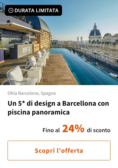Un 5* di design a Barcellona con piscina panoramica