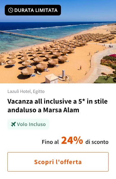 Vacanza all inclusive a 5* in stile andaluso a Marsa Alam