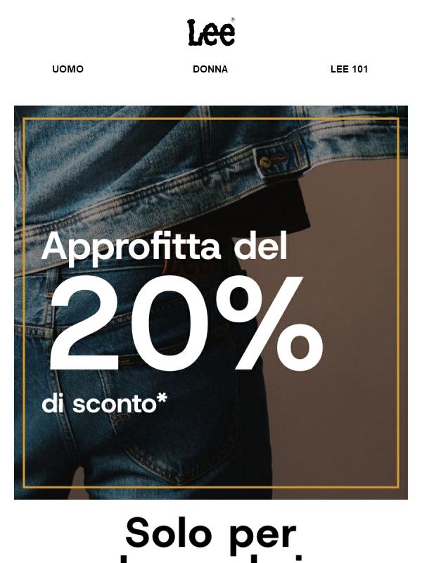 Ultima occasione: -20 %