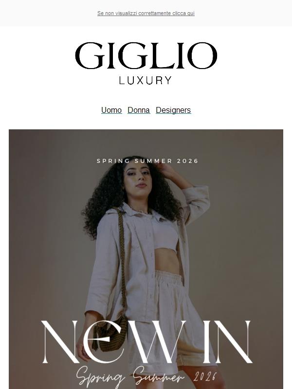 SS26 è arrivata. Scopri le nuove icone di stagione.