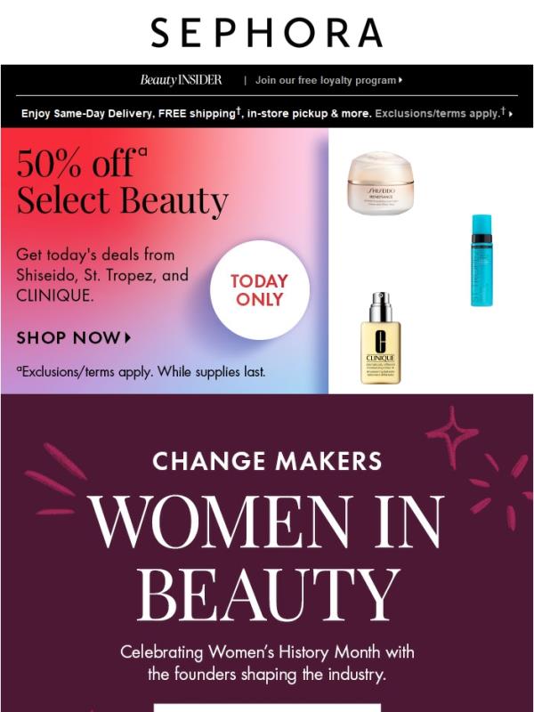 😮 Savings alert: Select beauty is 50% off