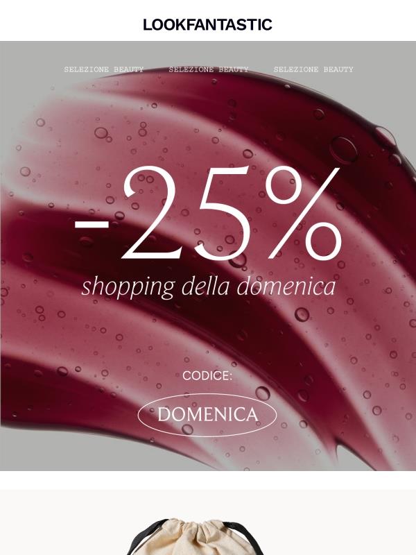 -25% | Shopping della domenica
