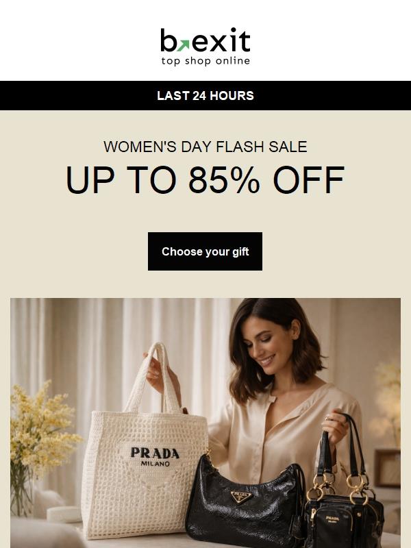 ⏳ Don't Miss Out: Women’s Flash Sale Ending!