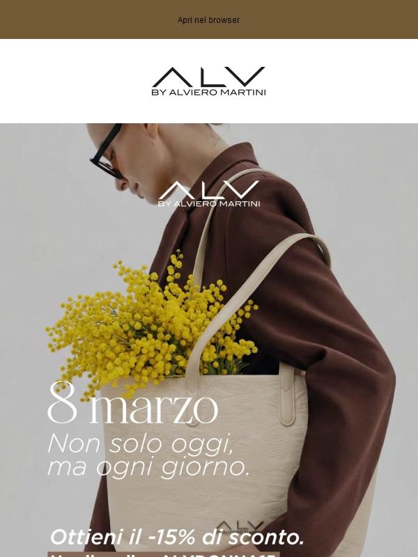 🌼 8 Marzo: celebra la tua eleganza – 15% di sconto