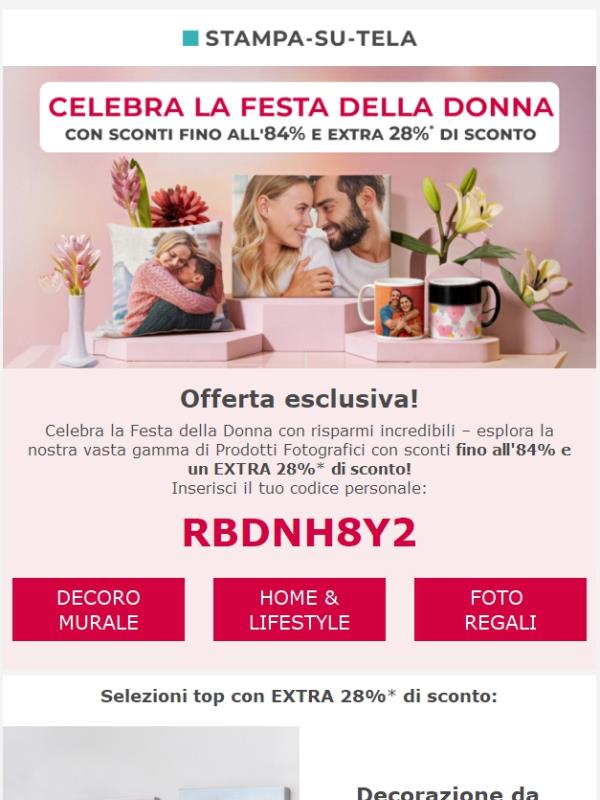✨ Per le donne che ci ispirano – EXTRA 28% di sconto con RBDNH8Y2