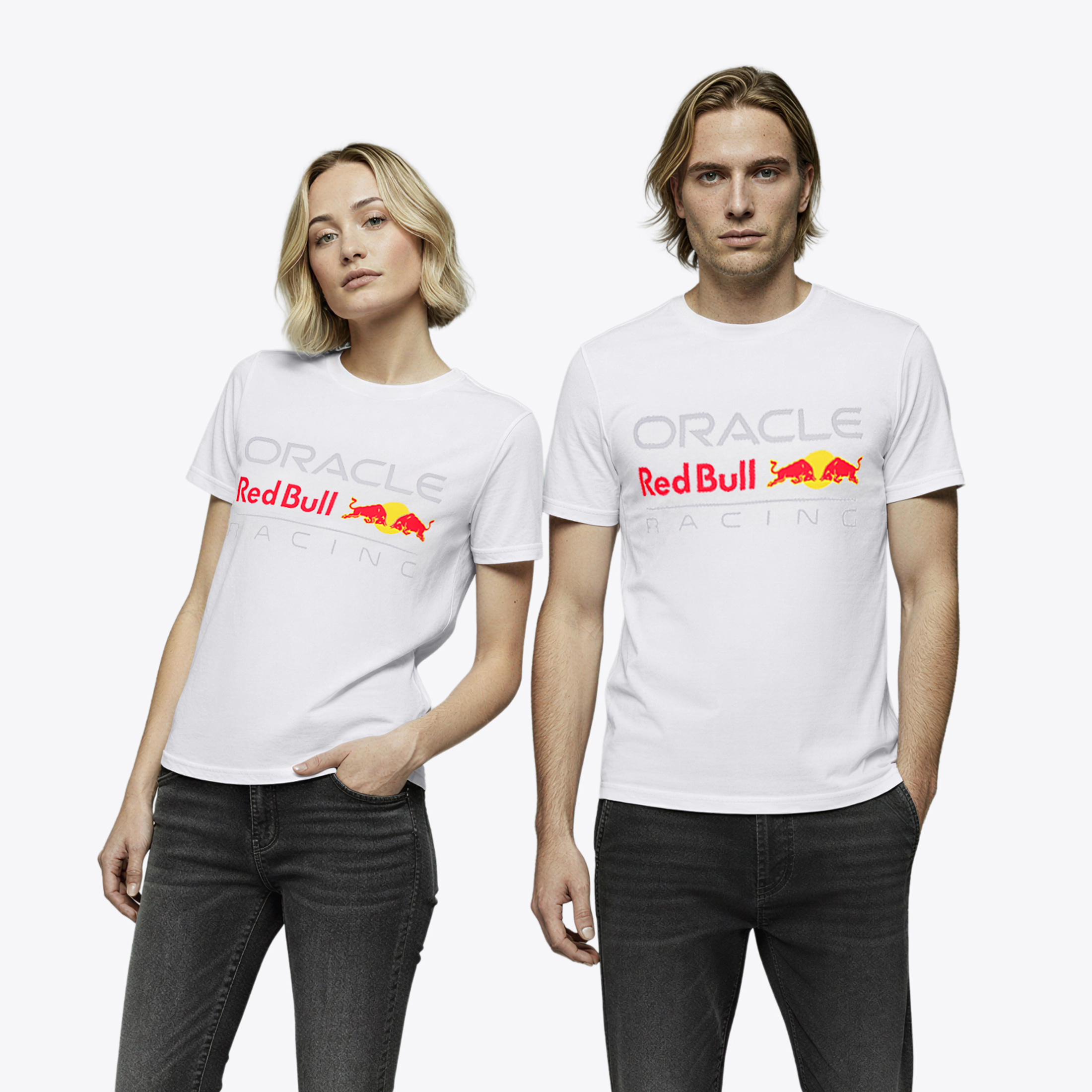 T-shirt con logo Red Bull Racing Core - Bianca - unisex