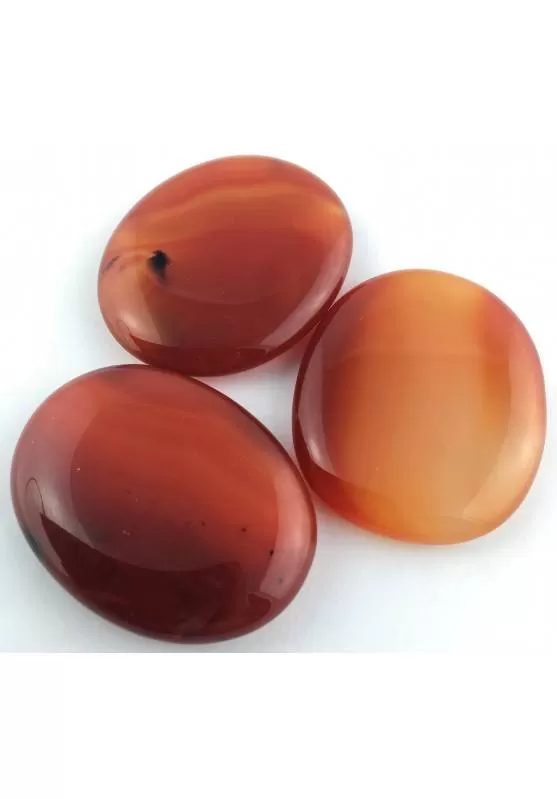 Image of SAPONETTA in AGATA CORNIOLA Palmstone Carnelian Cristalloterapia Piastra Chakra