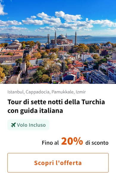 Tour di sette notti della Turchia con guida italiana