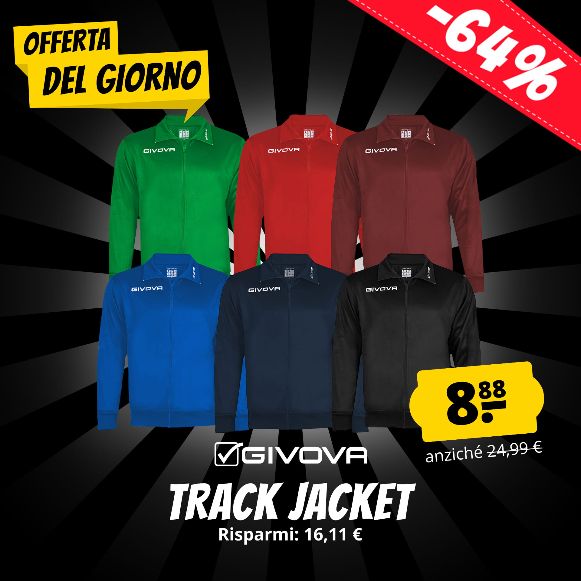 givova mono 500 giacca in pile per l allenamento