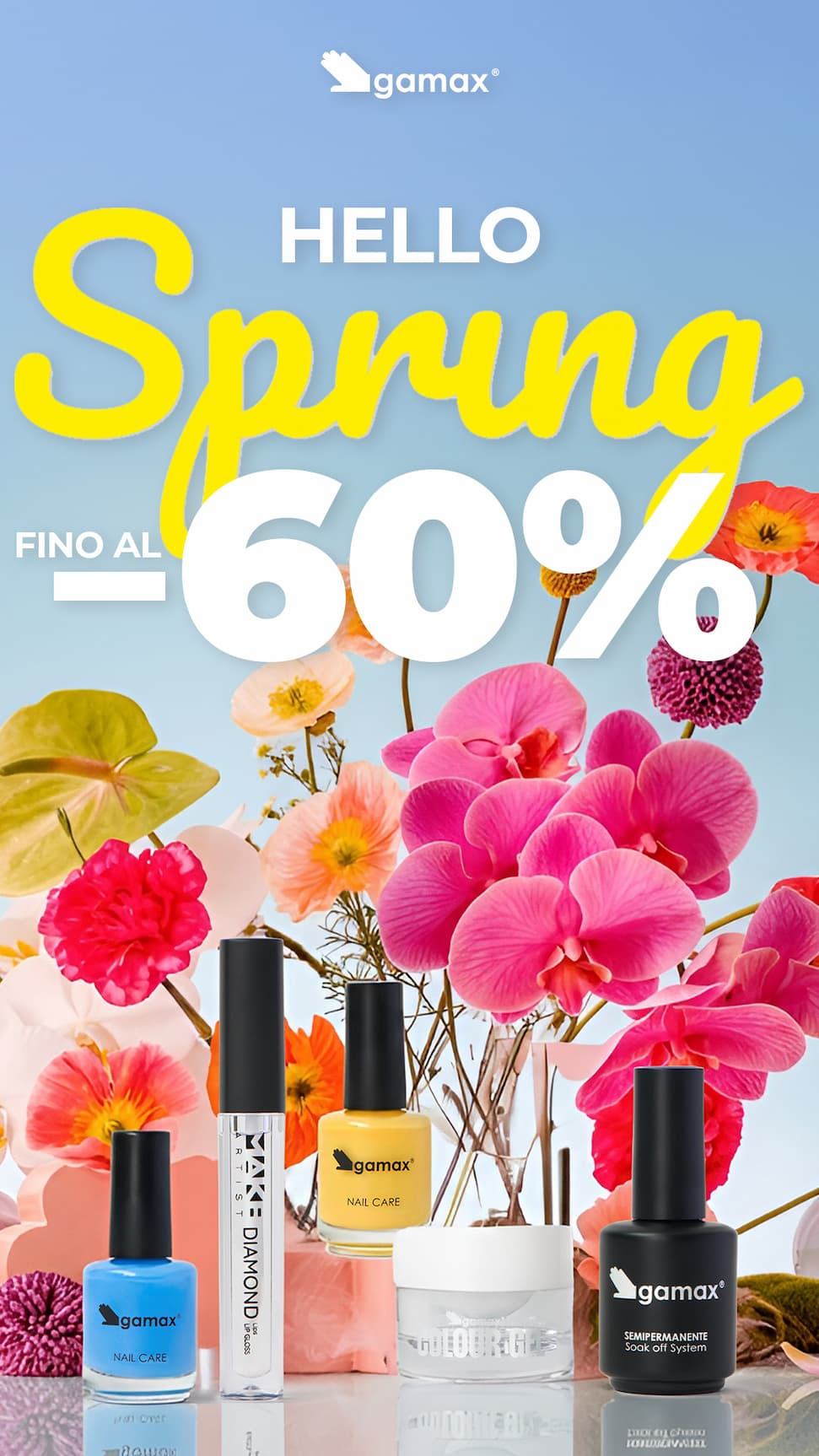 &nbsp;Ciao&nbsp;Cara , la Spring Sale è qui!  Una settimana intera di sconti su tutte le categorie.   Dal 9 al 15 marzo, puoi fare scorta dei tuoi prodotti preferiti a prezzi che non rivedrai per mesi.   Ecco cosa trovi in offerta:   💅 Tutti gli smalti classici al -50% 💅 Semipermanenti selezionati al -50% 💅 Gel color selezionati al -50% ✨ Hennè al -50% 💄 Make-up fino al -60% 👁️ Prodotti per ciglia e sopracciglia al -20%