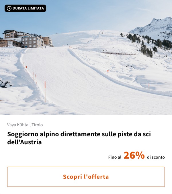 Soggiorno alpino direttamente sulle piste da sci dell'Austria