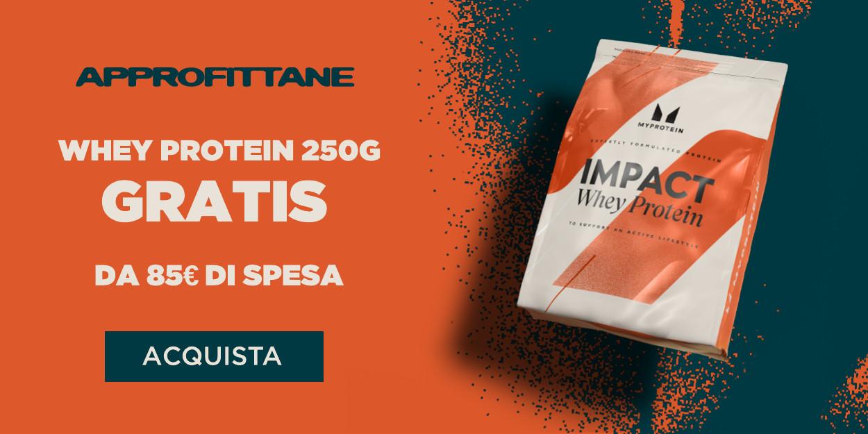 WHEY PROTEIN 250G GRATIS DA 85€