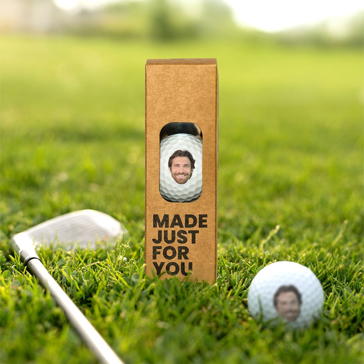 Image of Set di 3 Palline da Golf Personalizzate con Faccia