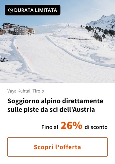 Soggiorno alpino direttamente sulle piste da sci dell'Austria