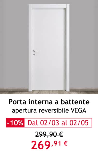Porta interna a battente apertura reversibile VEGA