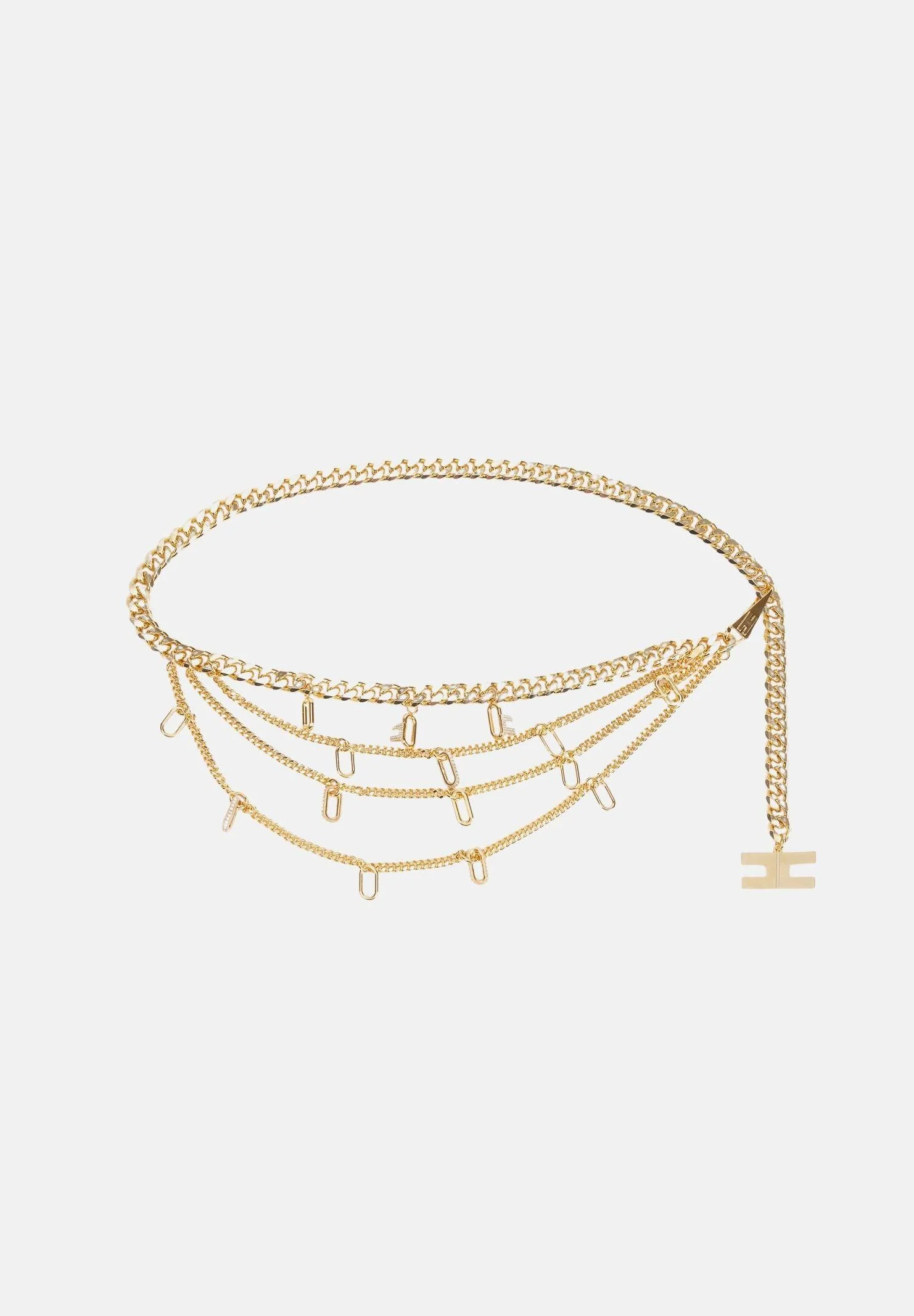 Image of ELISABETTA FRANCHI Cintura gioiello oro da donna con charms