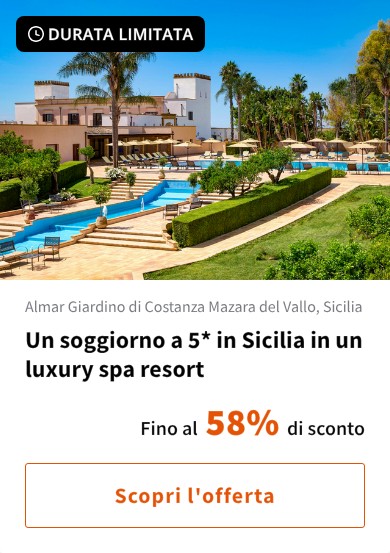 Un soggiorno a 5* in Sicilia in un luxury spa resort