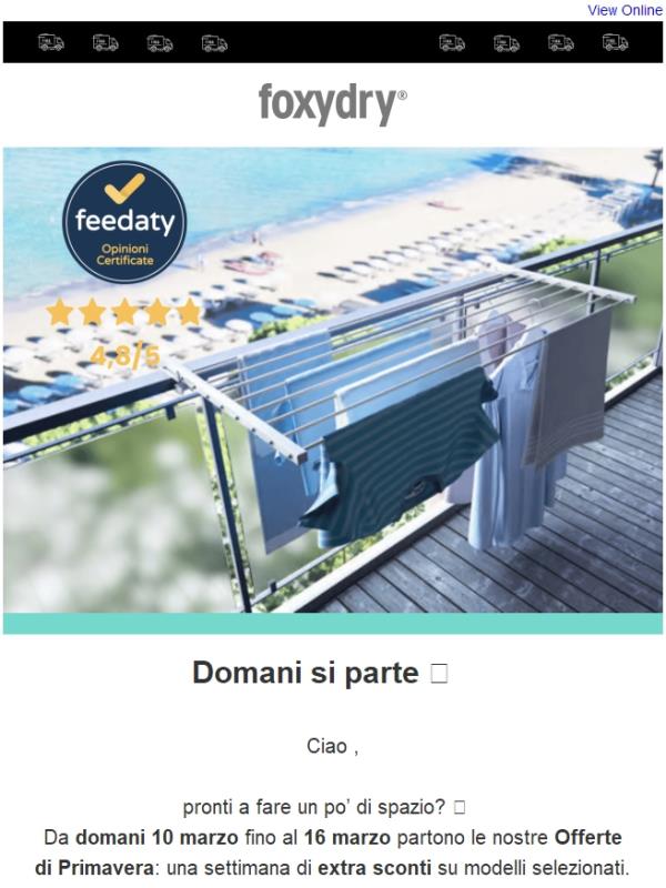 Offerte di Primavera: da domani!