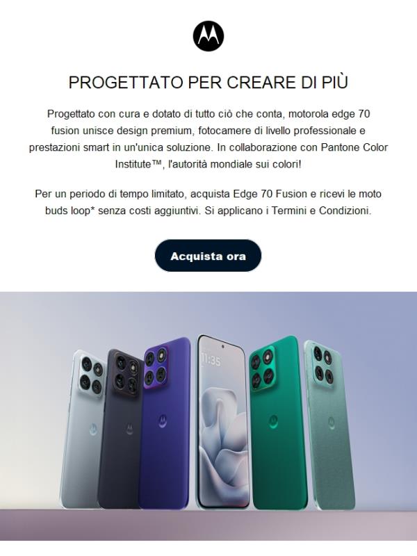 Scopri motorola edge 70 fusion: linee impeccabili, progettate per distinguersi