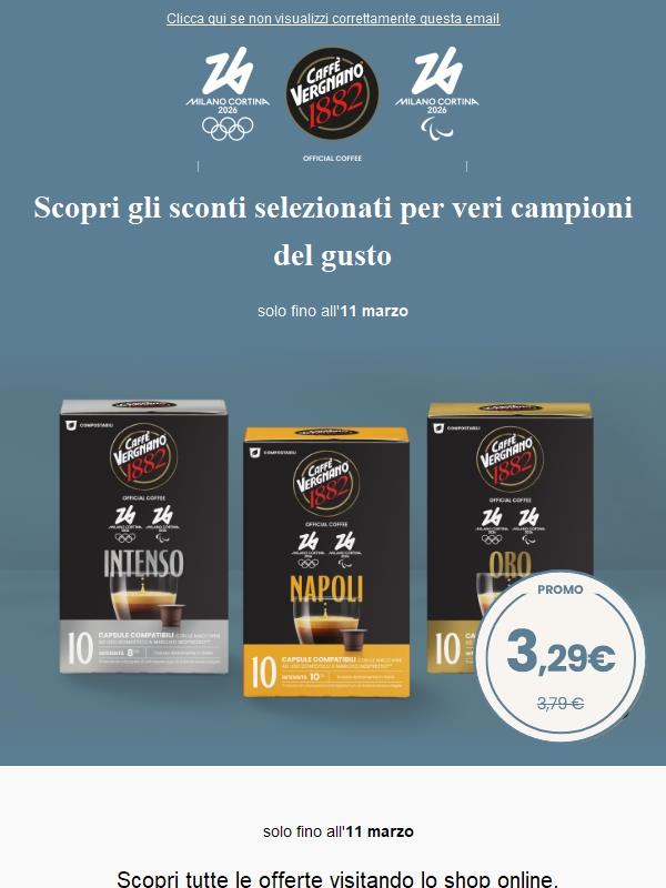 🌟 Scopri i nuovi sconti sui prodotti di Caffè Vergnano ☕
