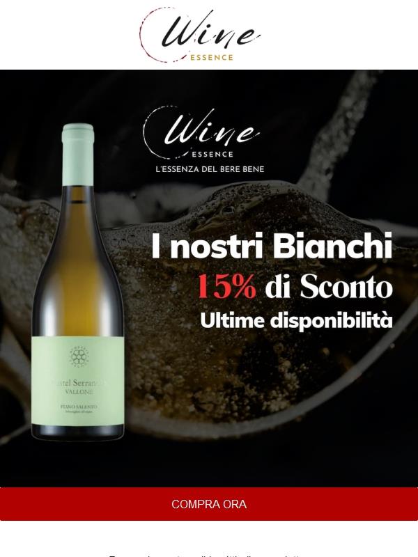 Wine Essence | -15% Bianchi riservato agli iscritti alla newsletter