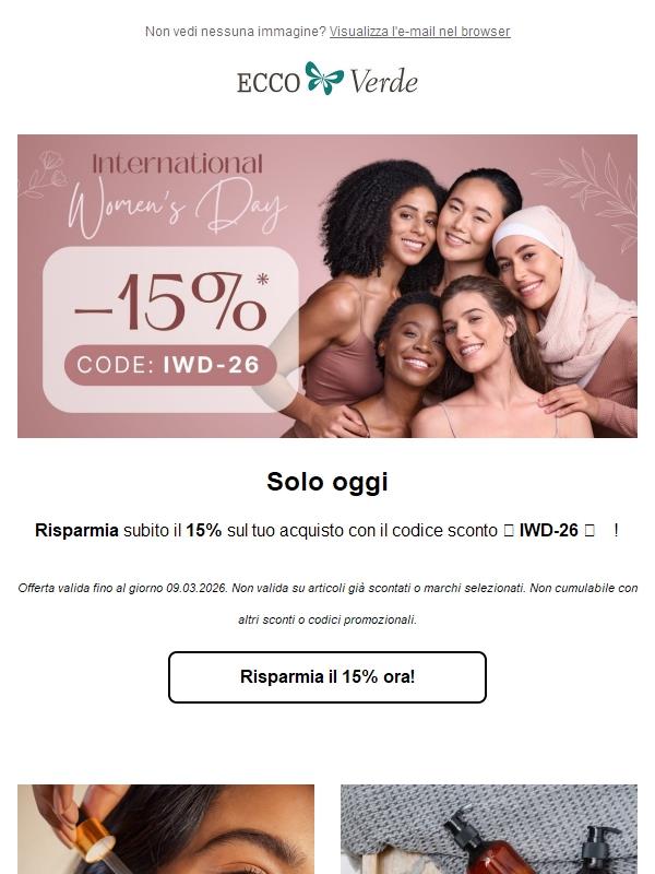 Hai solo solo oggi e domani per risparmiare!