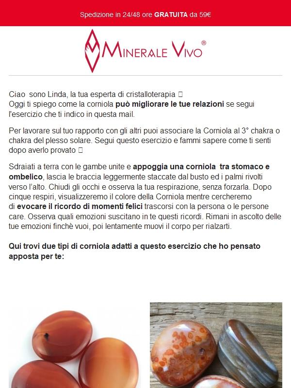 Migliora le relazioni con la Corniola ❤️