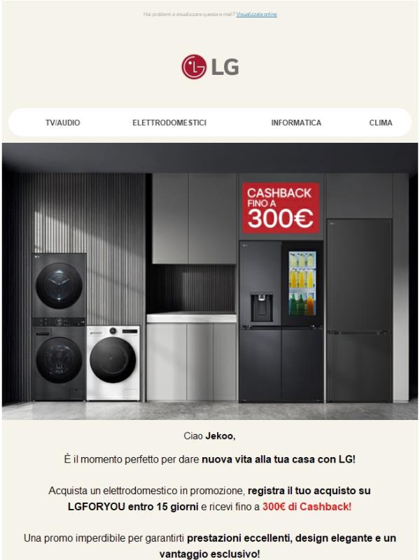 Riparti alla grande con il Cashback fino a 300€ 🤭