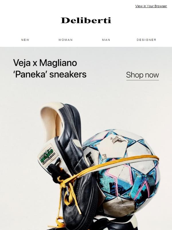 Veja x Magliano 'Paneka' sneakers, disponibili ora in store ed online