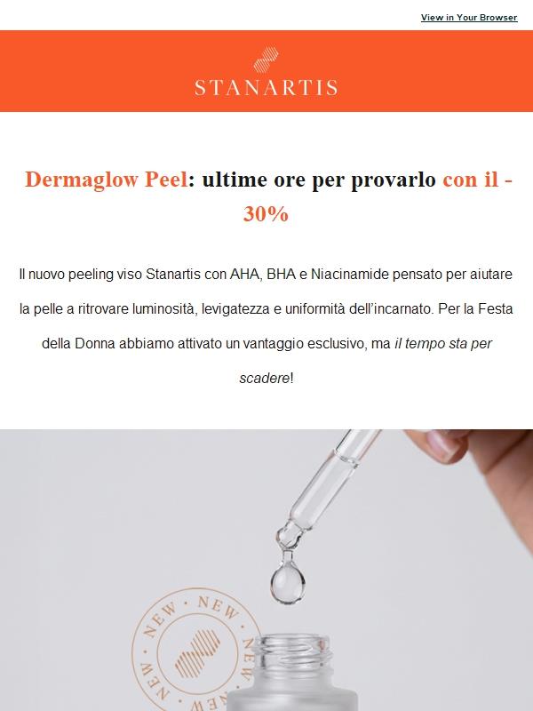 ⏳ Ultime ore per il -30% su Dermaglow Peel