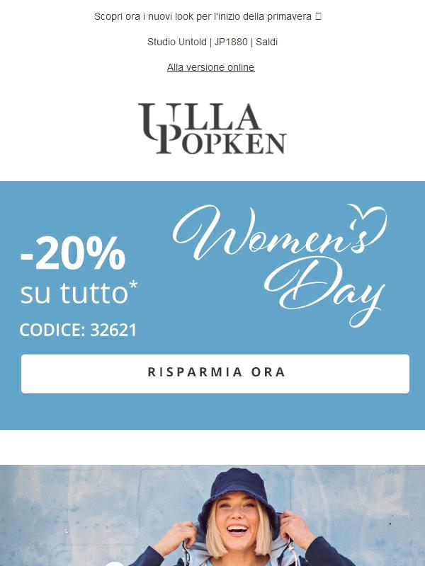 Il tempo stringe! Lo sconto del 20% su TUTTO termina oggi