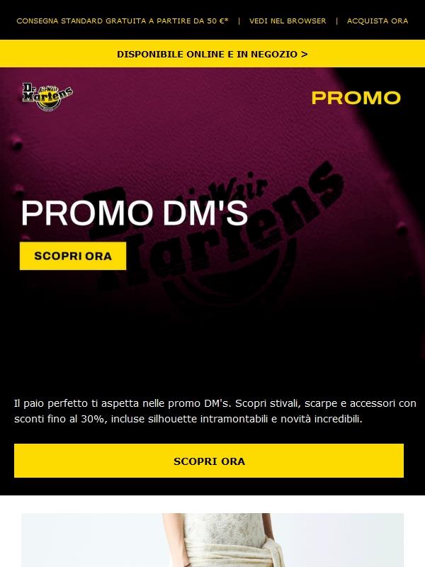 Iniziano le promo Dr. Martens