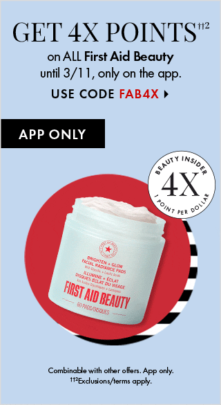 4x Points on First Aid Beauty