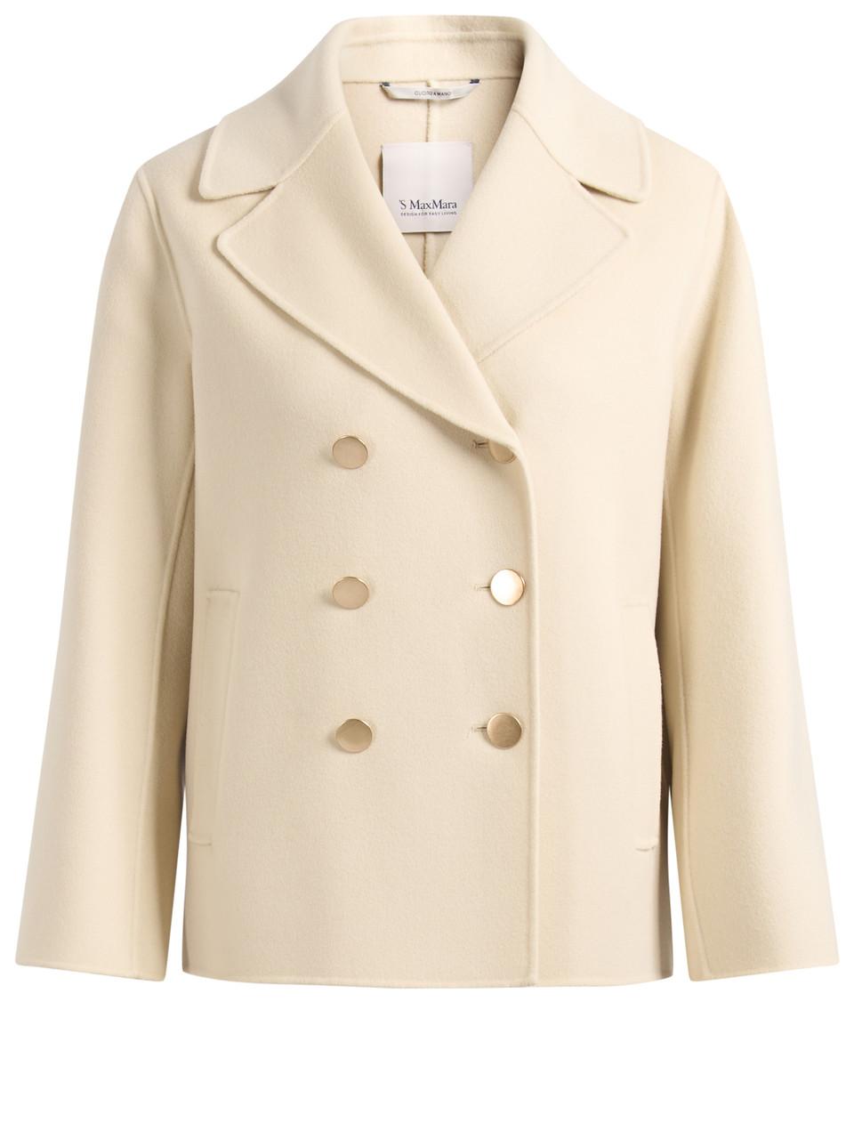 Image of Giacca 'S Max Mara Smmmargot in lana color vaniglia
