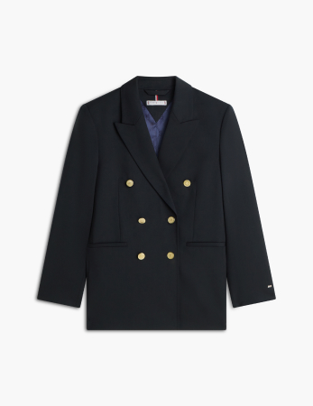 Blazer Timeless relaxed fit doppiopetto in misto lana