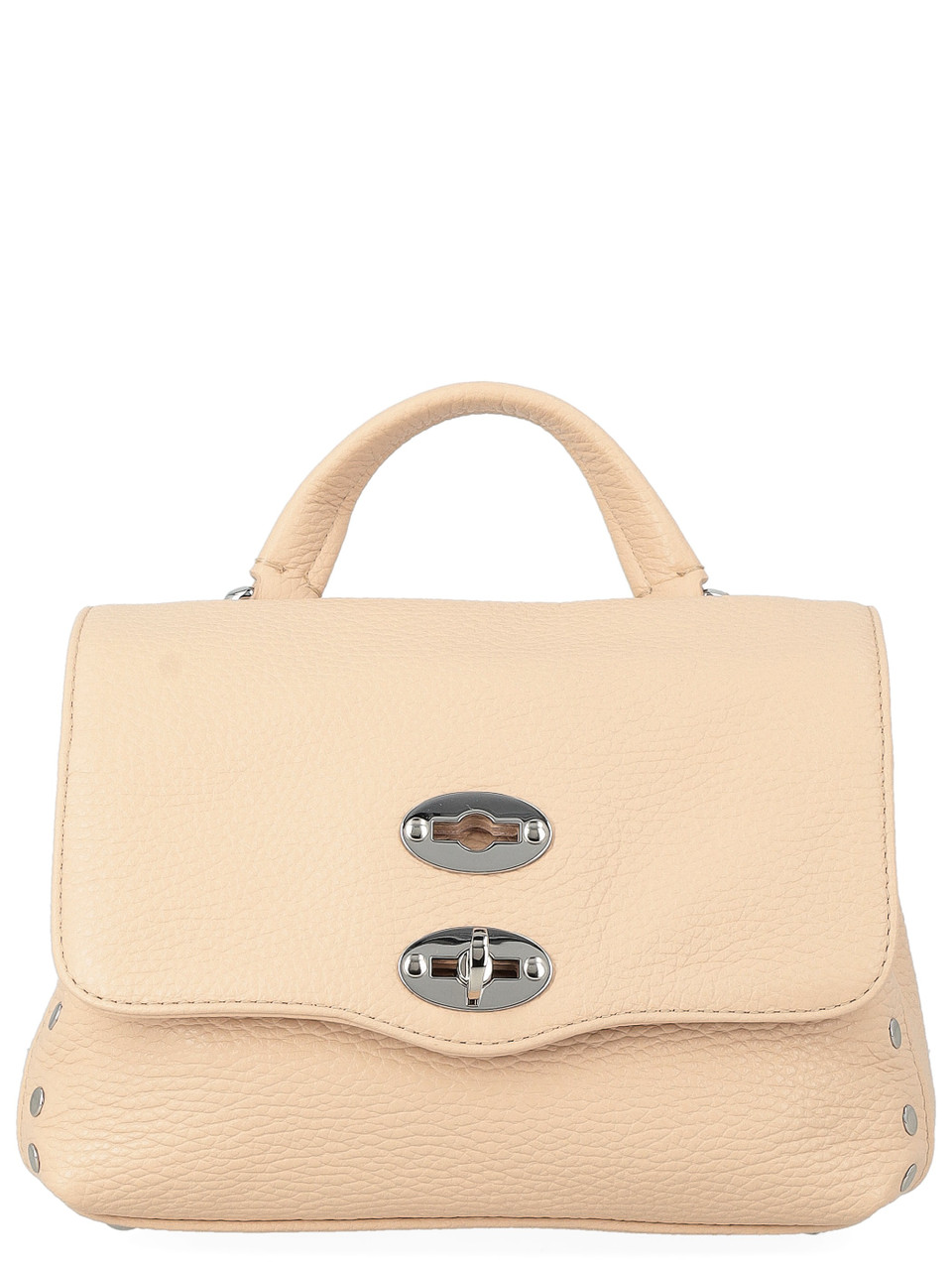 Image of Borsa Zanellato Postina Daily Baby in pelle martellata rosa