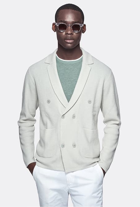 Maglia doppiopetto in 100% cotone