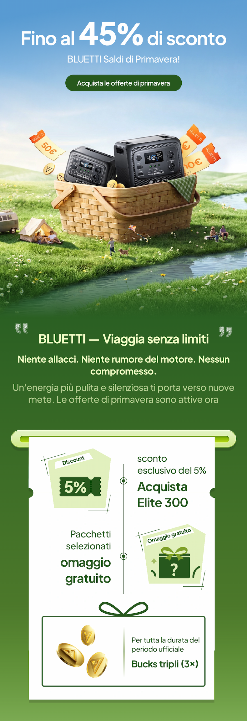 BLUETTI Saldi di Primavera