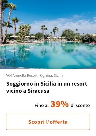 Soggiorno in Sicilia in un resort vicino a Siracusa
