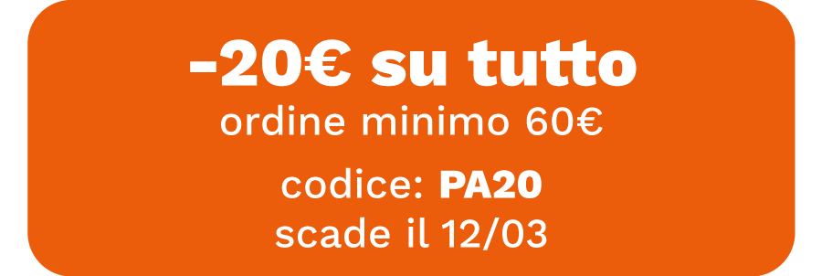 -30% su tutto, ordine minimo 60€, codice: FBRY30, scade il 09/03