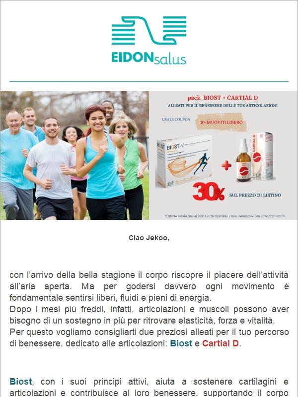 Offerta speciale sul pack BIOST + CARTIAL D