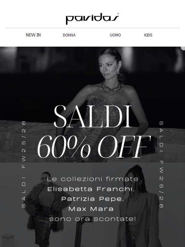 🔥 -60% su Elisabetta Franchi, Patrizia Pepe e Max Mara