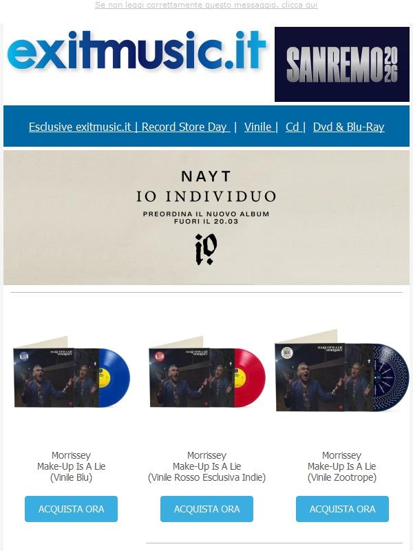 MusicZone @exitmusic.it ..Le Novità & Le Nostre Esclusive della settimana !!